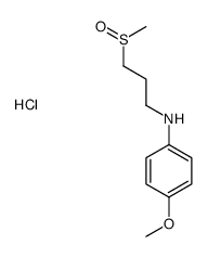 4-methoxy-N-(3-methylsulfinylpropyl)aniline,hydrochloride结构式