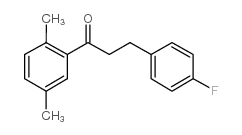 2',5'-DIMETHYL-3-(4-FLUOROPHENYL)PROPIOPHENONE Structure