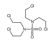 N-[bis(2-chloroethyl)sulfamoyl]-2-chloro-N-(2-chloroethyl)ethanamine结构式