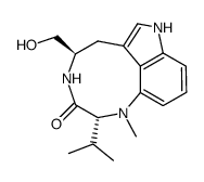 (+)-吲哚美坦五号结构式