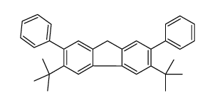 3,6-ditert-butyl-2,7-diphenyl-9H-fluorene结构式