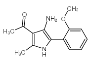 1-[4-amino-5-(2-methoxyphenyl)-2-methyl-1H-pyrrol-3-yl]ethanone结构式