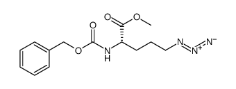 L-Norvaline, 5-azido-N-[(phenylmethoxy)carbonyl]-, methyl ester Structure