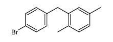 2-[(4-bromophenyl)methyl]-1,4-dimethylbenzene结构式