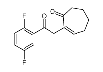 2-[2-(2,5-difluorophenyl)-2-oxoethyl]cyclohept-2-en-1-one Structure