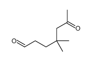 4,4-dimethyl-6-oxoheptanal Structure