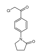 1-[4-(氯乙酰基)苯基]吡咯烷-2-酮结构式