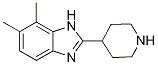 6,7-DIMETHYL-2-PIPERIDIN-4-YL-1H-BENZIMIDAZOLE structure