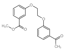 METHYL 3-(2-(3-ACETYLPHENOXY)ETHOXY)BENZOATE结构式