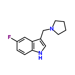 5-Fluoro-3-(1-pyrrolidinylmethyl)-1H-indole picture