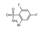 2-bromo-4,6-difluorobenzenesulfonamide structure