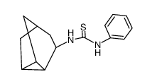 n-Phenyl-thiocarbamoyl-3-amino-tricyclo<3.2.1.0>octan结构式