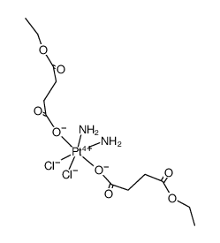 (OC-6-33)diamminedichloridobis((4-ethoxy)-4-oxobutanoato)platinum(IV) Structure