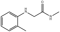 N-甲基-2-[(2-甲基苯基)氨基]乙酰胺结构式