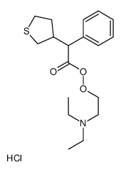 2-(diethylamino)ethyl 2-phenyl-2-(thiolan-3-yl)ethaneperoxoate,hydrochloride结构式