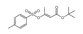 tert-butyl (E)-3-tosyloxy-2-butenoate结构式