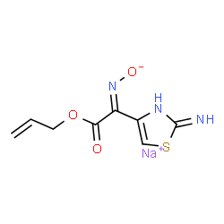 (2-Aminothiazol-4-yl)[(Z)-sodiooxyimino]acetic acid allyl ester结构式