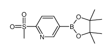 2-(Methylsulfonyl)-5-(4,4,5,5-tetramethyl-1,3,2-dioxaborolan-2-yl)pyridine Structure