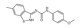 1-(4-methoxyphenyl)-3-(6-methyl-1,2-benzothiazol-3-yl)urea Structure