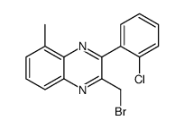 2-(bromomethyl)-3-(2-chlorophenyl)-5-methylquinoxaline Structure