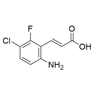 (E)-3-(6-氨基-3-氯-2-氟苯基)丙烯酸图片