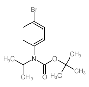 tert-Butyl (4-bromophenyl)(isopropyl)carbamate结构式