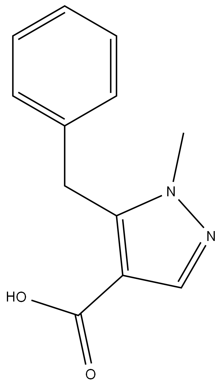 5-benzyl-1-methyl-1H-pyrazole-4-carboxylic acid picture