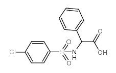 2-(4-CHLOROPHENYLSULFONAMIDO)-2-PHENYLACETIC ACID structure