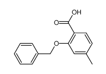 4-methyl-2-(phenylmethoxy)benzoic acid Structure