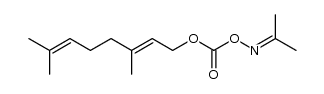 (E)-propan-2-one O-(((3,7-dimethylocta-2,6-dien-1-yl)oxy)carbonyl) oxime Structure