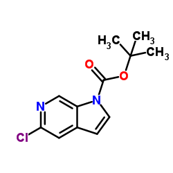 2-Methyl-2-propanyl 5-chloro-1H-pyrrolo[2,3-c]pyridine-1-carboxylate structure