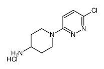 1-(6-Chloro-pyridazin-3-yl)-piperidin-4-ylamine hydrochloride structure