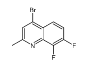 4-bromo-7,8-difluoro-2-methylquinoline structure