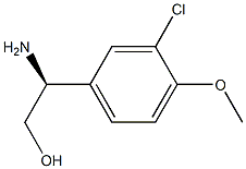 (2S)-2-AMINO-2-(3-CHLORO-4-METHOXY-PHENYL)ETHANOL结构式