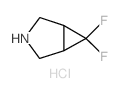 6,6-Difluoro-3-azabicyclo[3.1.0]hexane hydrochloride structure