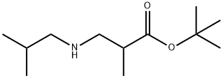 tert-butyl 2-methyl-3-[(2-methylpropyl)amino]propanoate structure