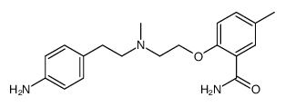 2-(2-{[2-(4-Amino-phenyl)-ethyl]-methyl-amino}-ethoxy)-5-methyl-benzamide结构式