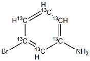 3-Bromoaniline-[13C6]结构式