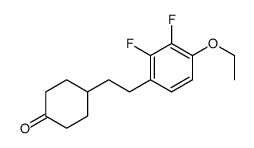 4-[2-(4-ethoxy-2,3-difluorophenyl)ethyl]cyclohexan-1-one结构式