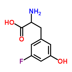 3-Fluoro-5-hydroxyphenylalanine Structure
