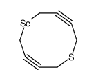 1-thia-6-selenacyclodeca-3,8-diyne结构式