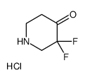 3,3-Difluoro-4-piperidinone hydrochloride Structure