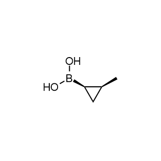 rel-((1R,2S)-2-Methylcyclopropyl)boronicacid Structure