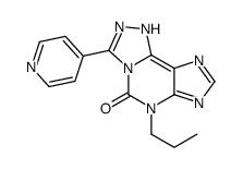 6-propyl-3-pyridin-4-yl-1H-[1,2,4]triazolo[3,4-f]purin-5-one Structure