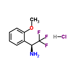 (S)-2,2,2-Trifluoro-1-(2-methoxyphenyl)ethanamine hydrochloride structure