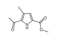 Methyl 5-acetyl-4-iodo-1H-pyrrole-2-carboxylate Structure