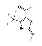 1-[2-(methylamino)-4-(trifluoromethyl)-1,3-thiazol-5-yl]ethanone Structure