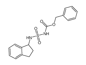 benzyl N-(indane-1-yl)sulfamoylcarbamate结构式