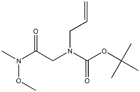 tert-butyl N-allyl-N-[2-(methoxy(methyl)amino)-2-oxo-ethyl]carbamate结构式