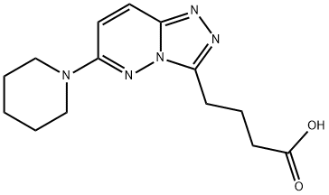 4-(6-(piperidin-1-yl)-[1,2,4]triazolo[4,3-b]pyridazin-3-yl)butanoic acid Structure